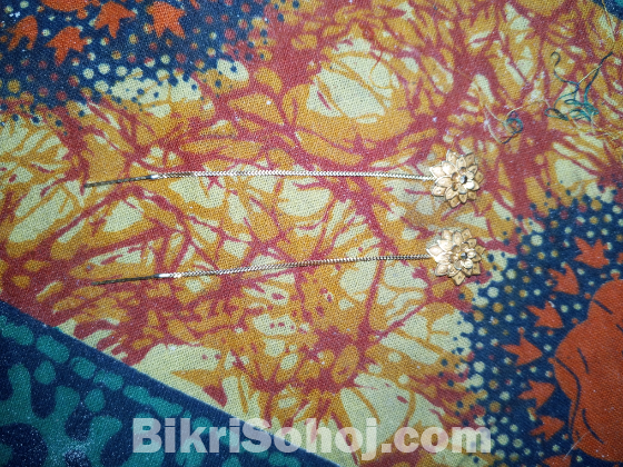 ২১ ক্যারেট সোনার ৩আনা ৬ পয়েন্ট কানের দুল